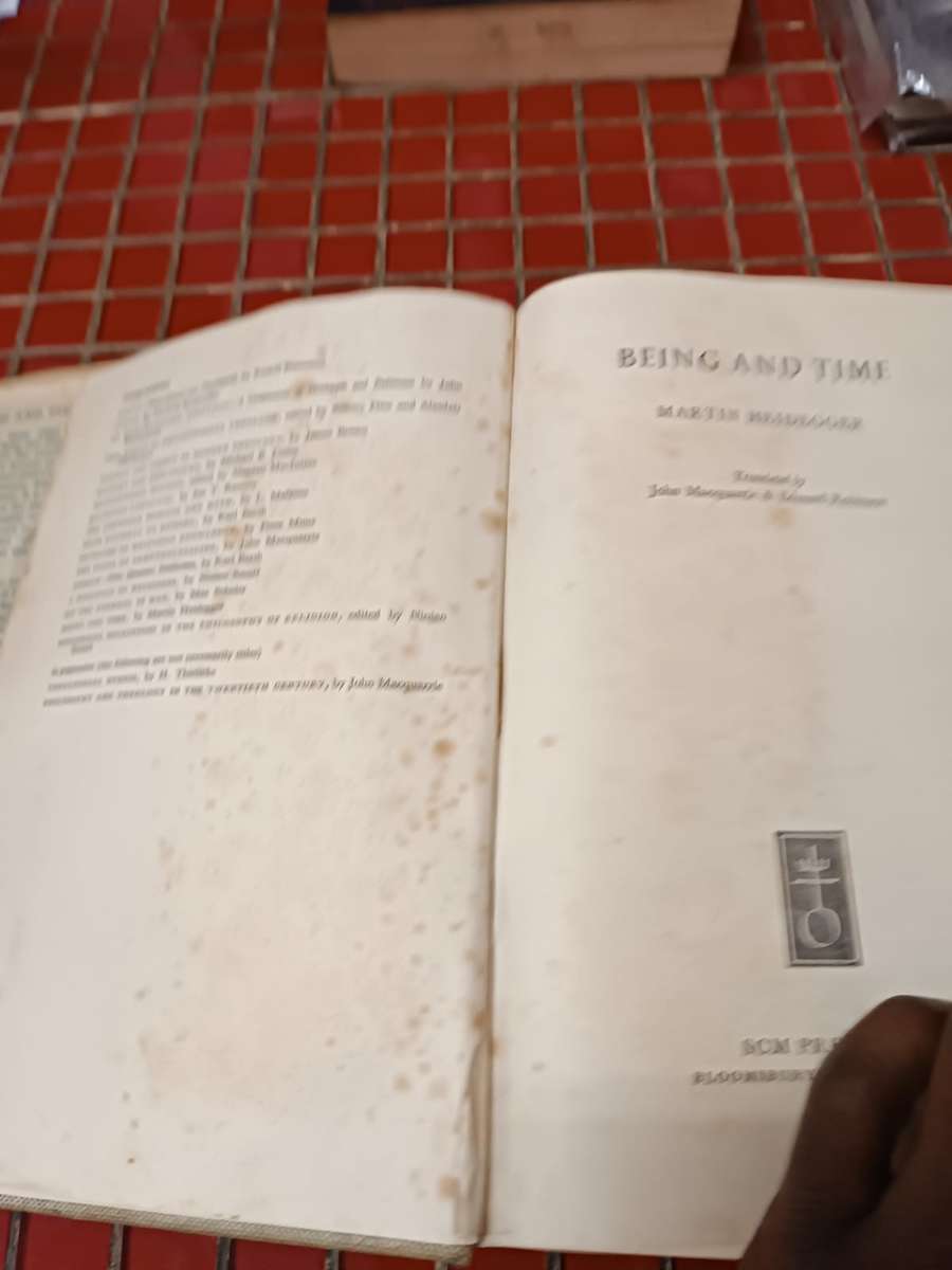 Being and Time (1962 First English Edition, Hardcover) The Library of Philosophy and Theology