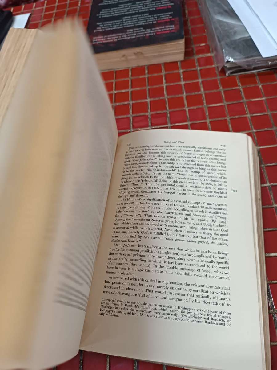 Being and Time (1962 First English Edition, Hardcover) The Library of Philosophy and Theology