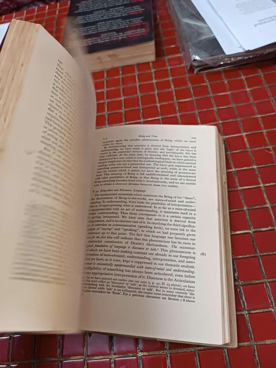 Being and Time (1962 First English Edition, Hardcover) The Library of Philosophy and Theology