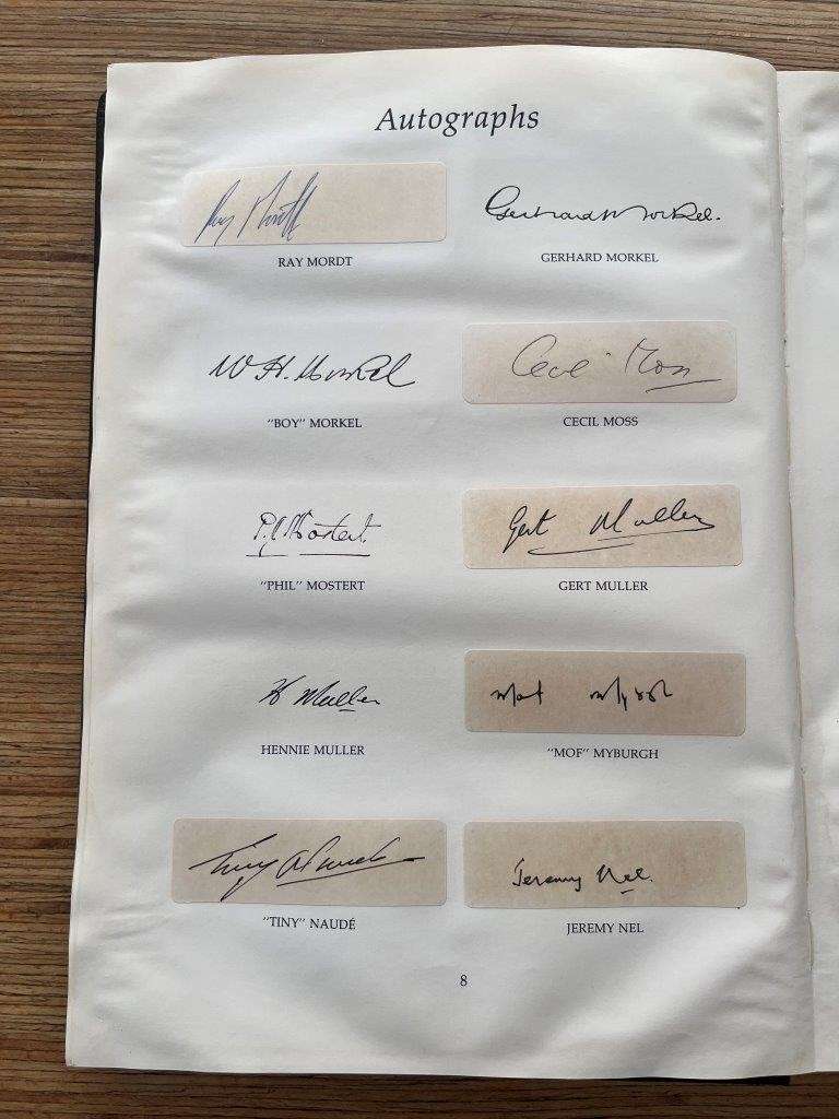 Doc Craven`s Tribute -- The Legends of Springbok Rugby 1889-1989 (Limited signed leather edition)