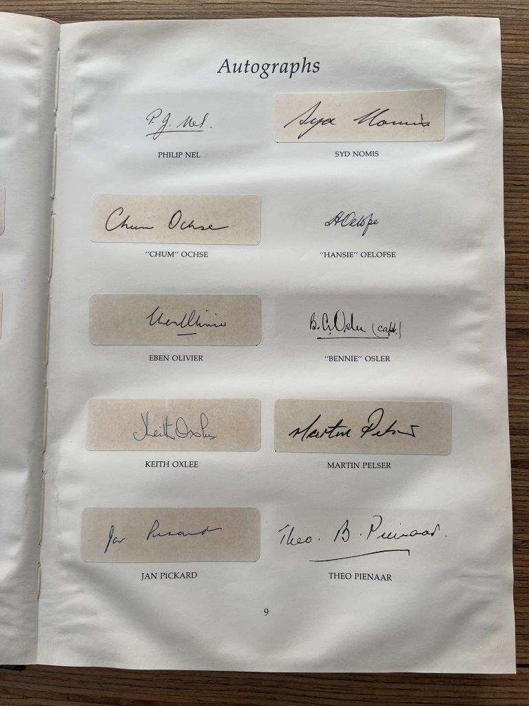 Doc Craven`s Tribute -- The Legends of Springbok Rugby 1889-1989 (Limited signed leather edition)