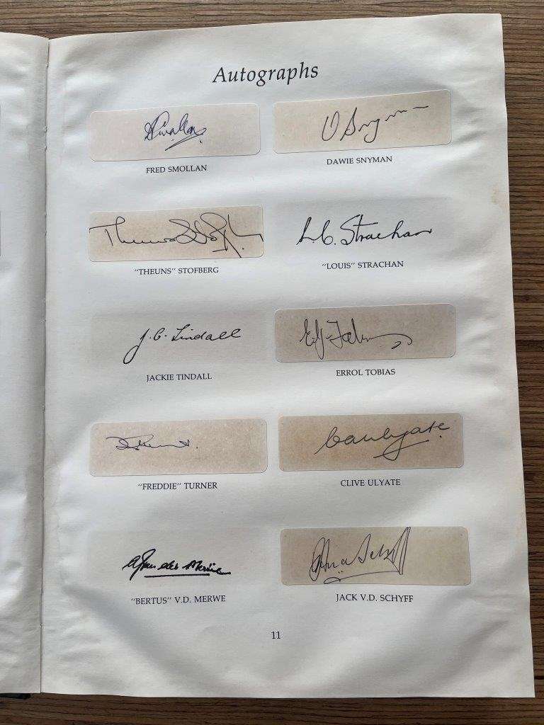 Doc Craven`s Tribute -- The Legends of Springbok Rugby 1889-1989 (Limited signed leather edition)