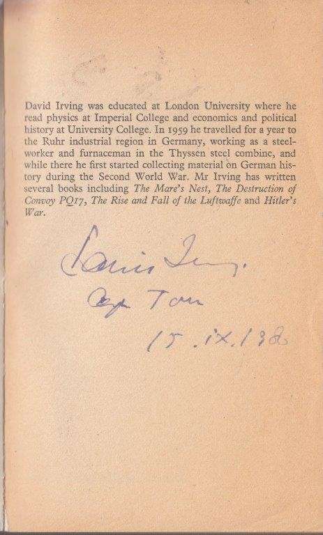 The Destruction of Dresden (Signed) - Irving, David