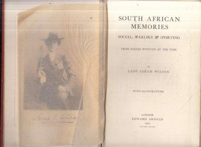 South African Memories: Social, Warlike & Sporting - Wilson, Lady Sarah