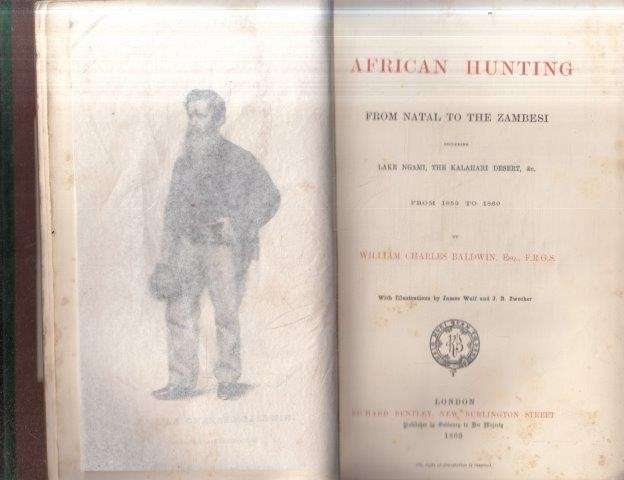 African Hunting From Natal to the Zambesi - Baldwin, William Charles