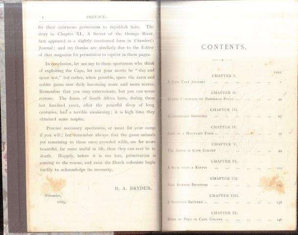 Kloof and Karroo: Sport, Legend, and Natural History in Cape Colony - Bryden, H. A.