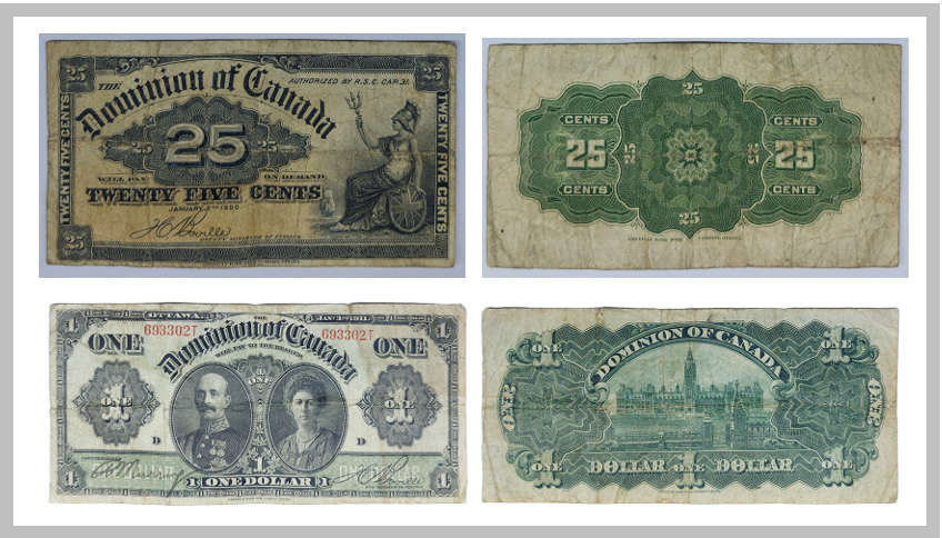 Canada - Dominion ***1911 One Dollar*** and ***1900 Twenty Five Cents***