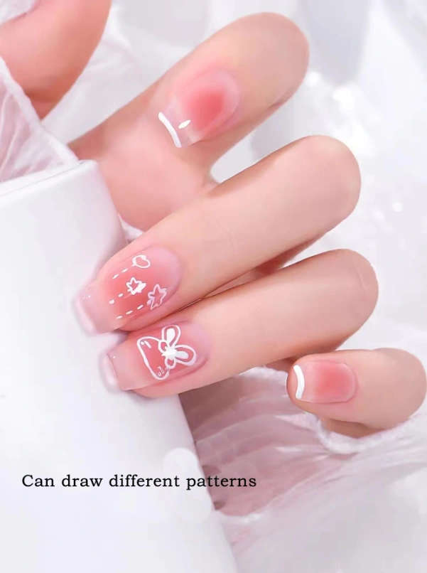 Clear Silicone Nail Art Stamper & Scraper Set