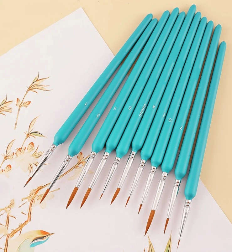 Wolf Hair Pointed Paint Brush