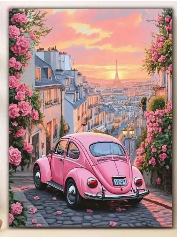 Diamond Dotting: Pink Paris