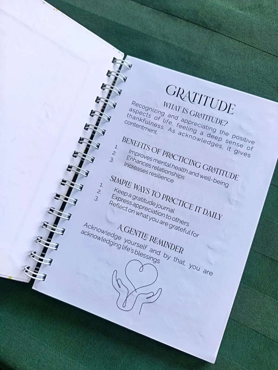 Personalised Gratitude Journal A5  Mindfulness & Self-Care