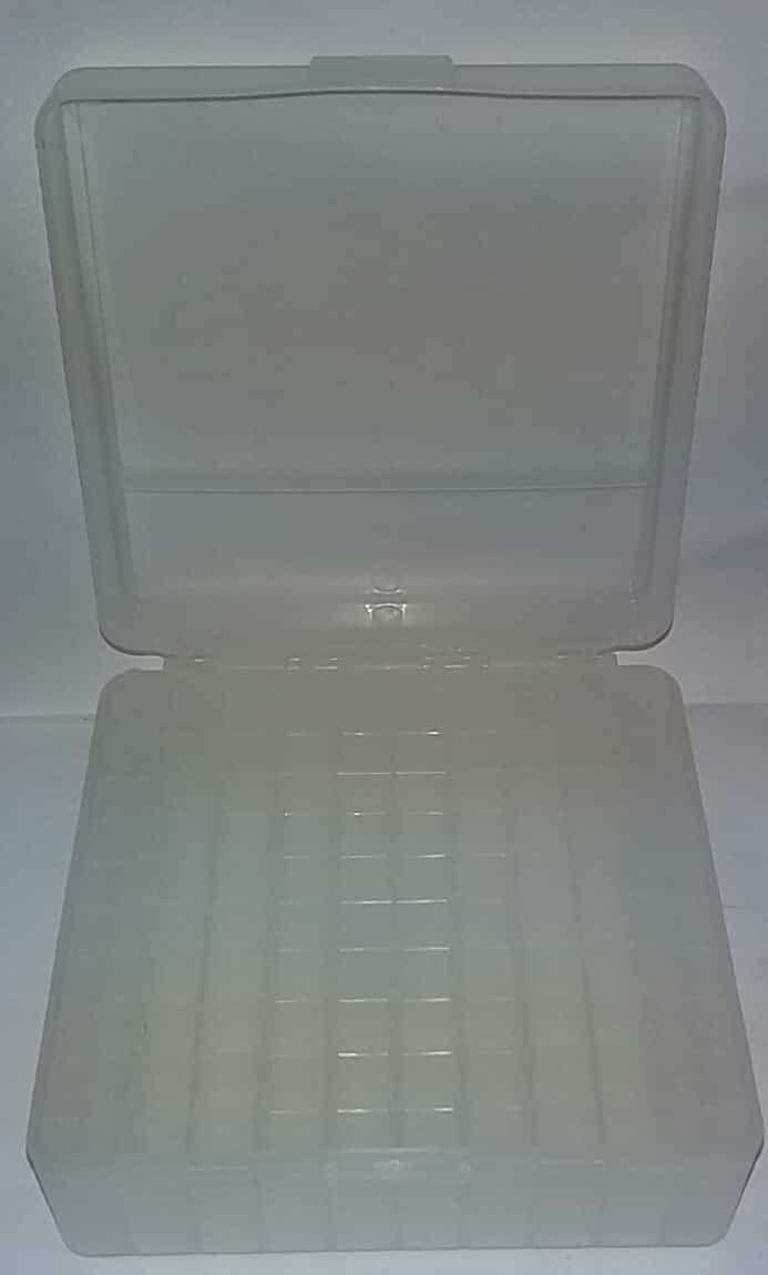 Plastic Ammo Case Large Clear 100 Piece