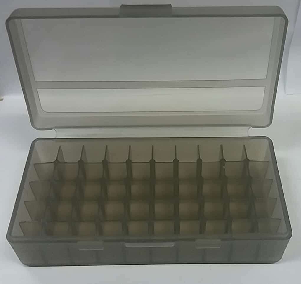 Plastic Ammo Case Medium Grey 50 Piece