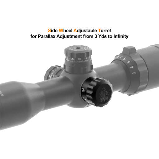 UTG Bug Buster 3-12X32 1Inch Scope Side AO, Mil-dot, SCP-M312AOWQ