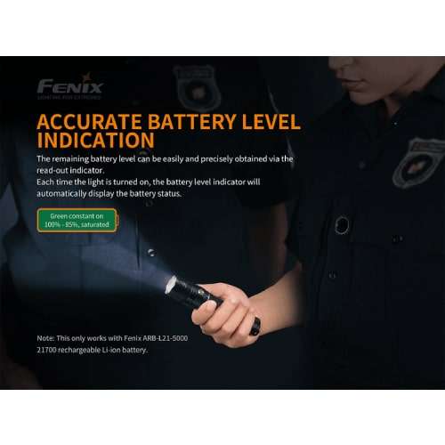 Fenix Flashlight PD36R, 1600 Lumens - Rechargeable