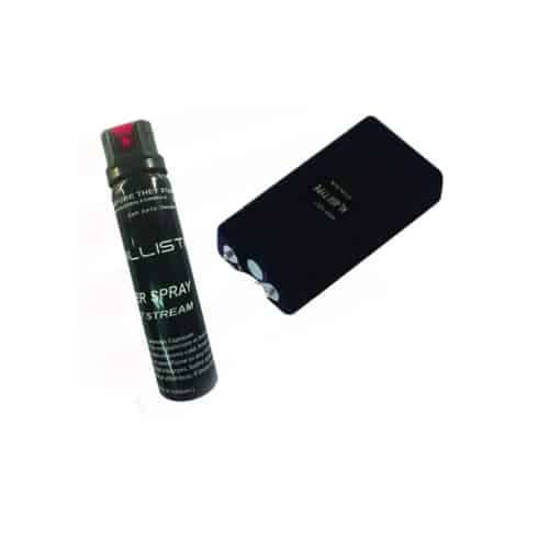 STUN GUN AND PEPPER SPRAY COMBO - BLACK