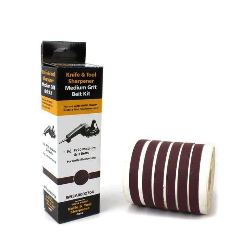 Work Sharp WS-WSSA0002704 Belt Kit Medium Grit P220  6 Pack