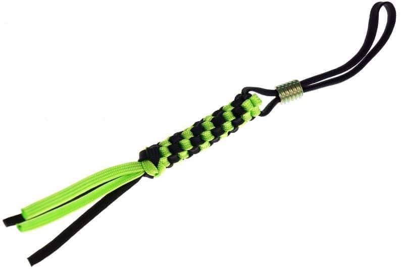 WE A-01A Green/Black Paracord Lanyard Bead Green