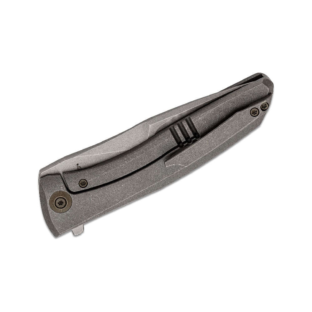 We Grey TI Handle Stonewash 20CV Blade- 923B