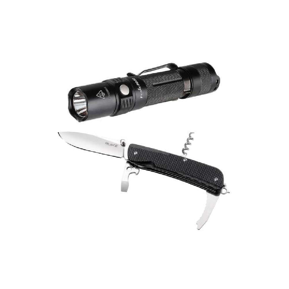 Ruike Knife With Fenix Torch Combo