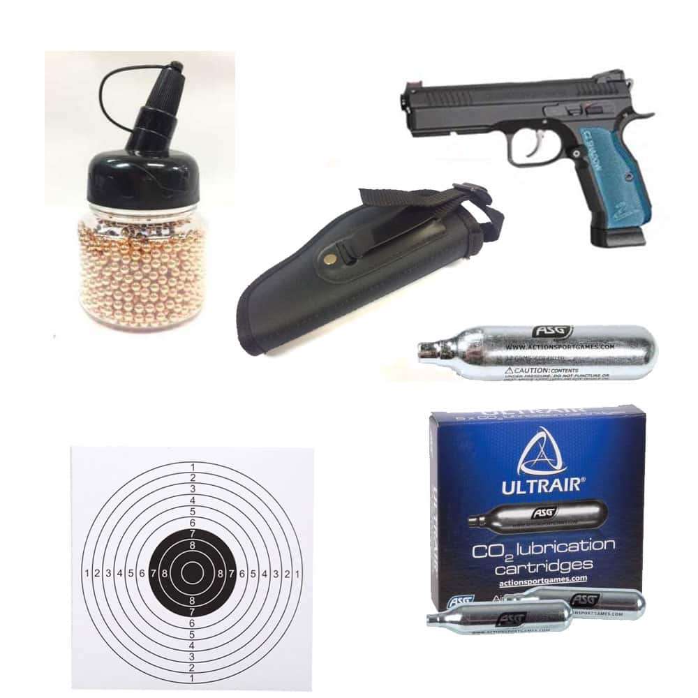 ASG CZ Shadow 2 BB Pistol Blowback 4.5mm - 19485-combo