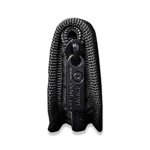 Civivi nylon pouch black zipper - includes cloth and stickers