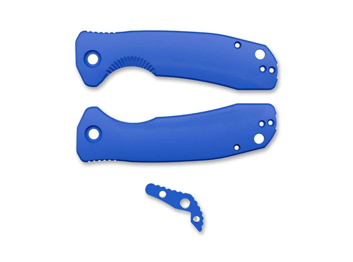 Honey Badger G10 Medium Blue Handles With Back Spacer - HB4039