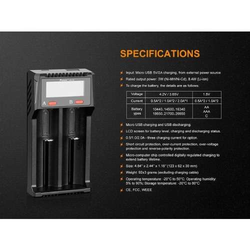 Fenix Battery Charger ARE-D2