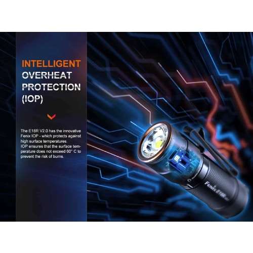 Fenix E18R V2.0 LED Flashlight - 1200 Lumens