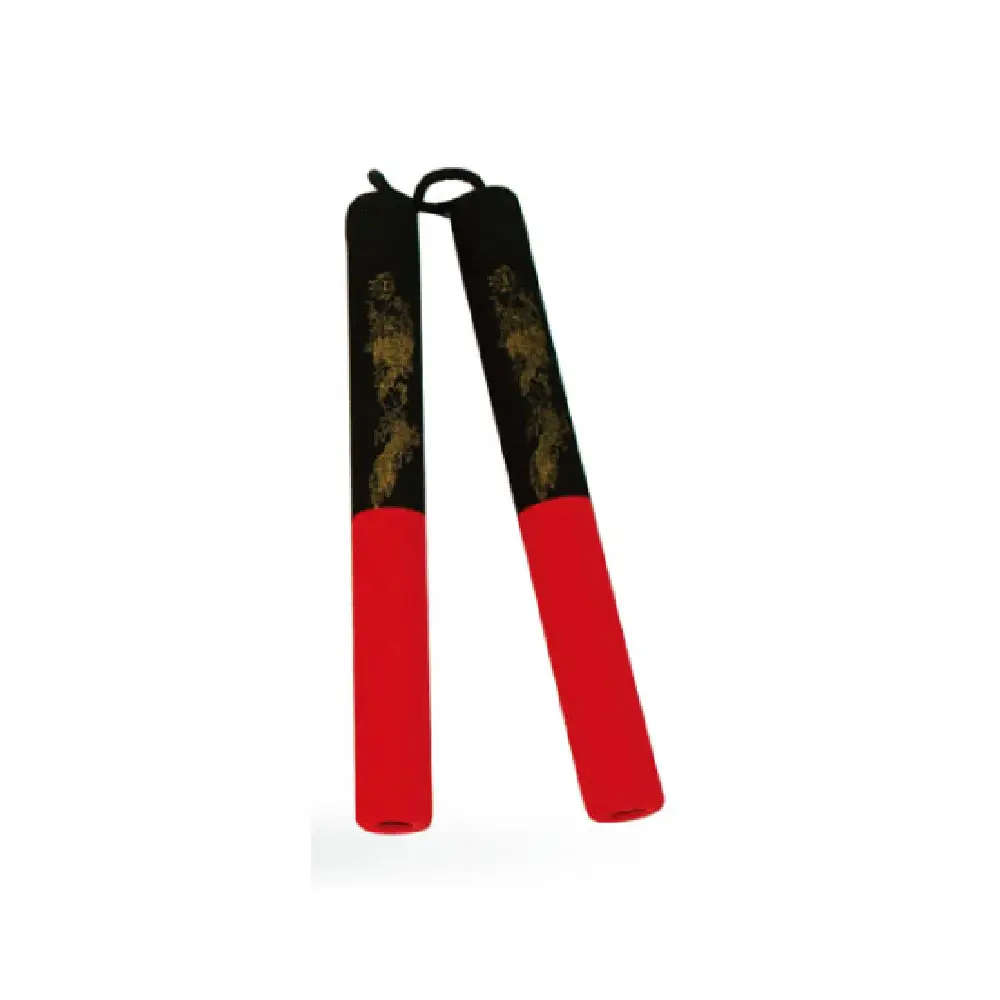 MA-String Foam Chaku Red/Black w/Dragon 12"  E125