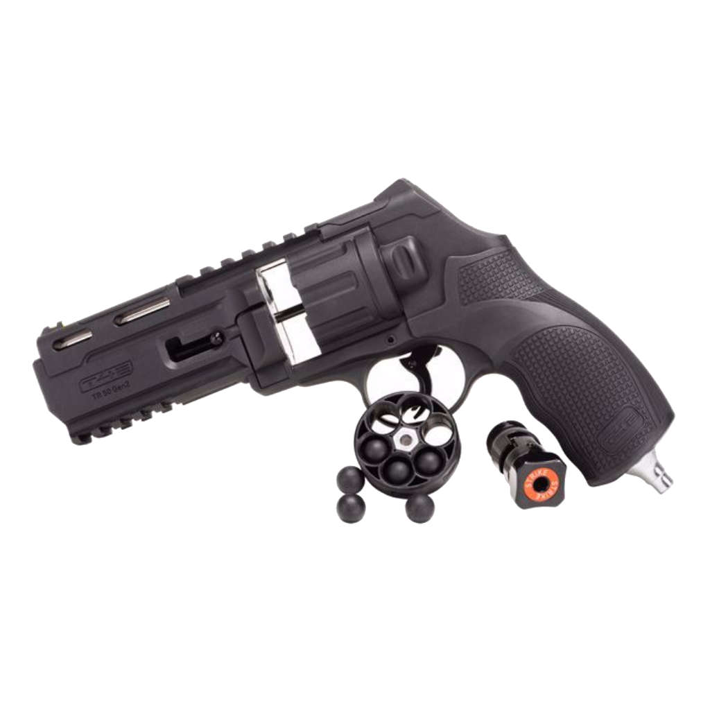 Umarex T4E TR50 Gen2 13 Joules Self Defense Revolver 0.50cal Package 1