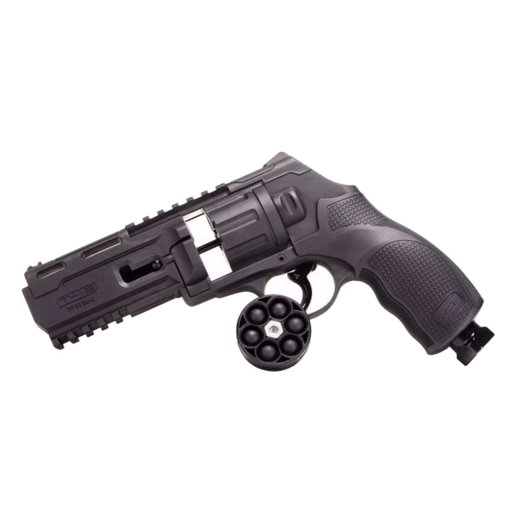 Umarex T4E TR50 Gen2 13 Joules Self Defense Revolver 0.50cal Package 1