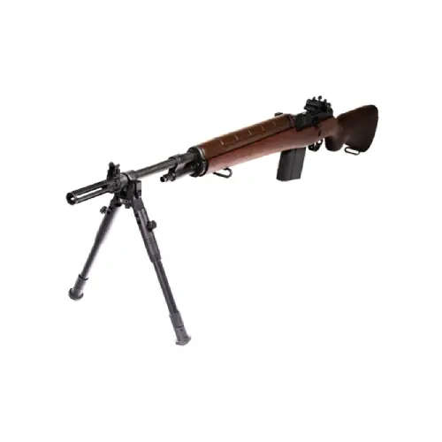 UTG New Gen Reinforced Clamp On Bipod, Rubber Feet, Cent HT 8.7"-10.2" - TL-BP08S-A