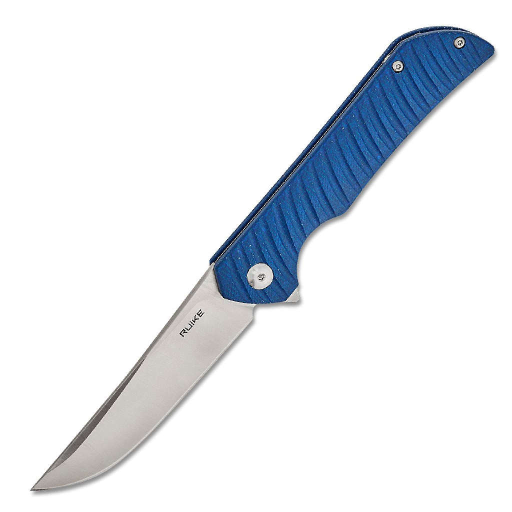 Ruike P122-ME Blue Micarta Handle Folding Knife