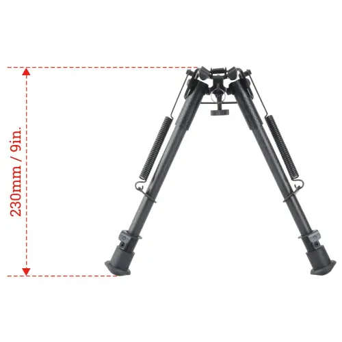 Vector Optics Carbon Fiber 9-13.5 Spring Retractable Bipod - RSCFP-09