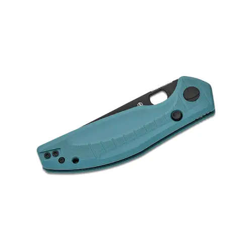 Bestech Button Lock D2 Black PVD G10 Grey Handle - BMK12C-2