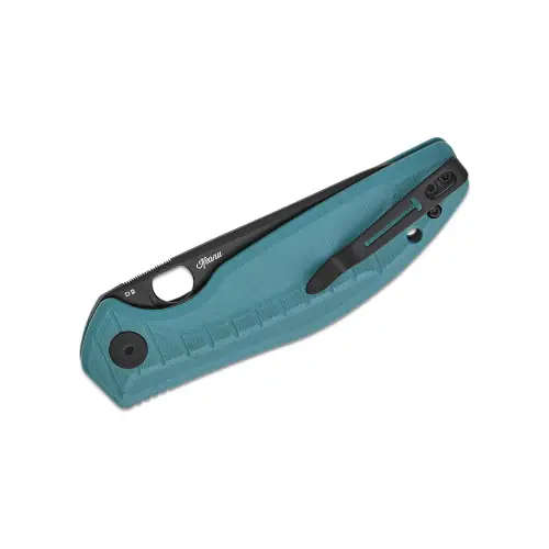 Bestech Button Lock D2 Black PVD G10 Grey Handle - BMK12C-2
