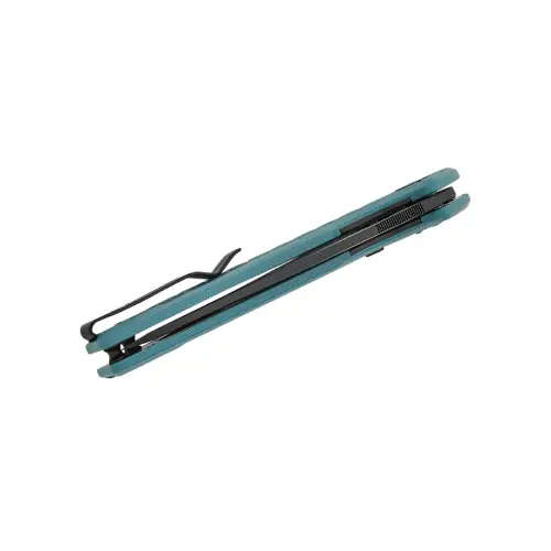Bestech Button Lock D2 Black PVD G10 Grey Handle - BMK12C-2