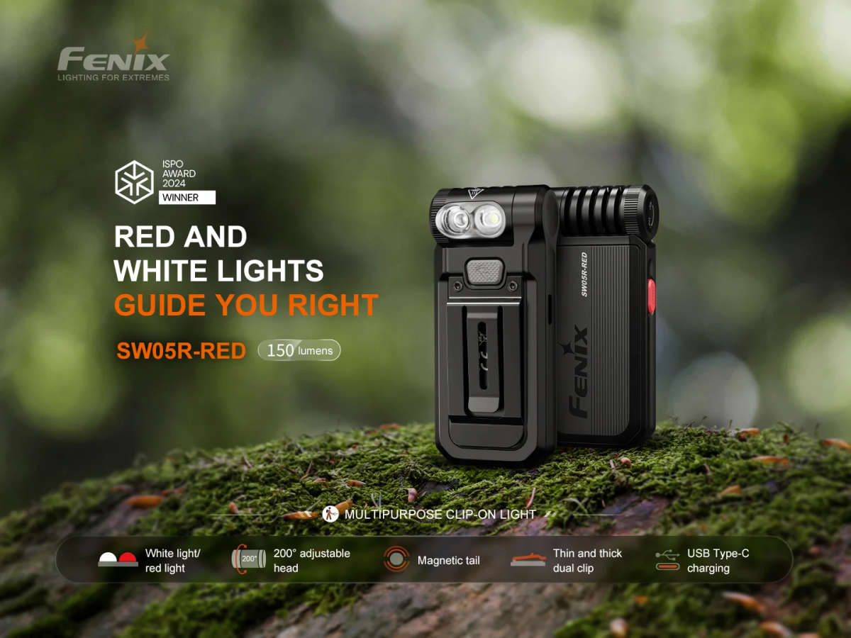 Fenix SW05R-Red Flashlight Black