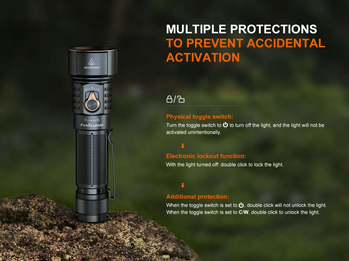 Fenix LD36R LED Flashlight Black