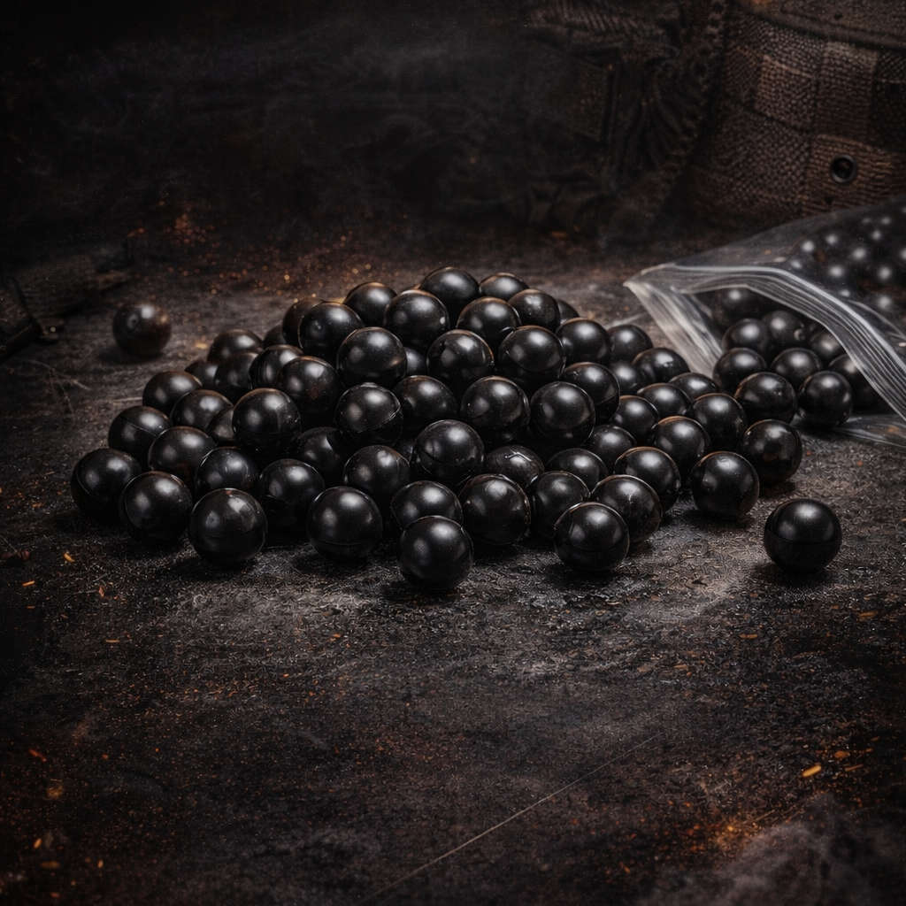 Ballistic Solid Nylon Balls .50 Cal  Pack of 100 High-Impact Training Rounds