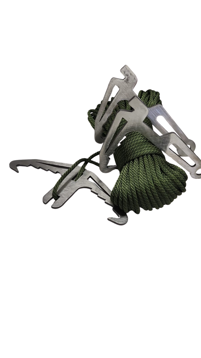 FAS8-7 Rope With Climbing Hooks (Grappling Hook)