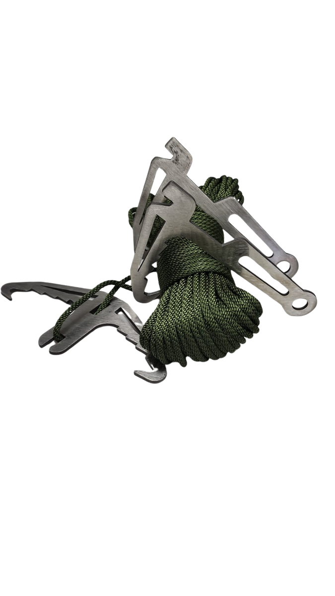 FAS8-7 Rope With Climbing Hooks (Grappling Hook)