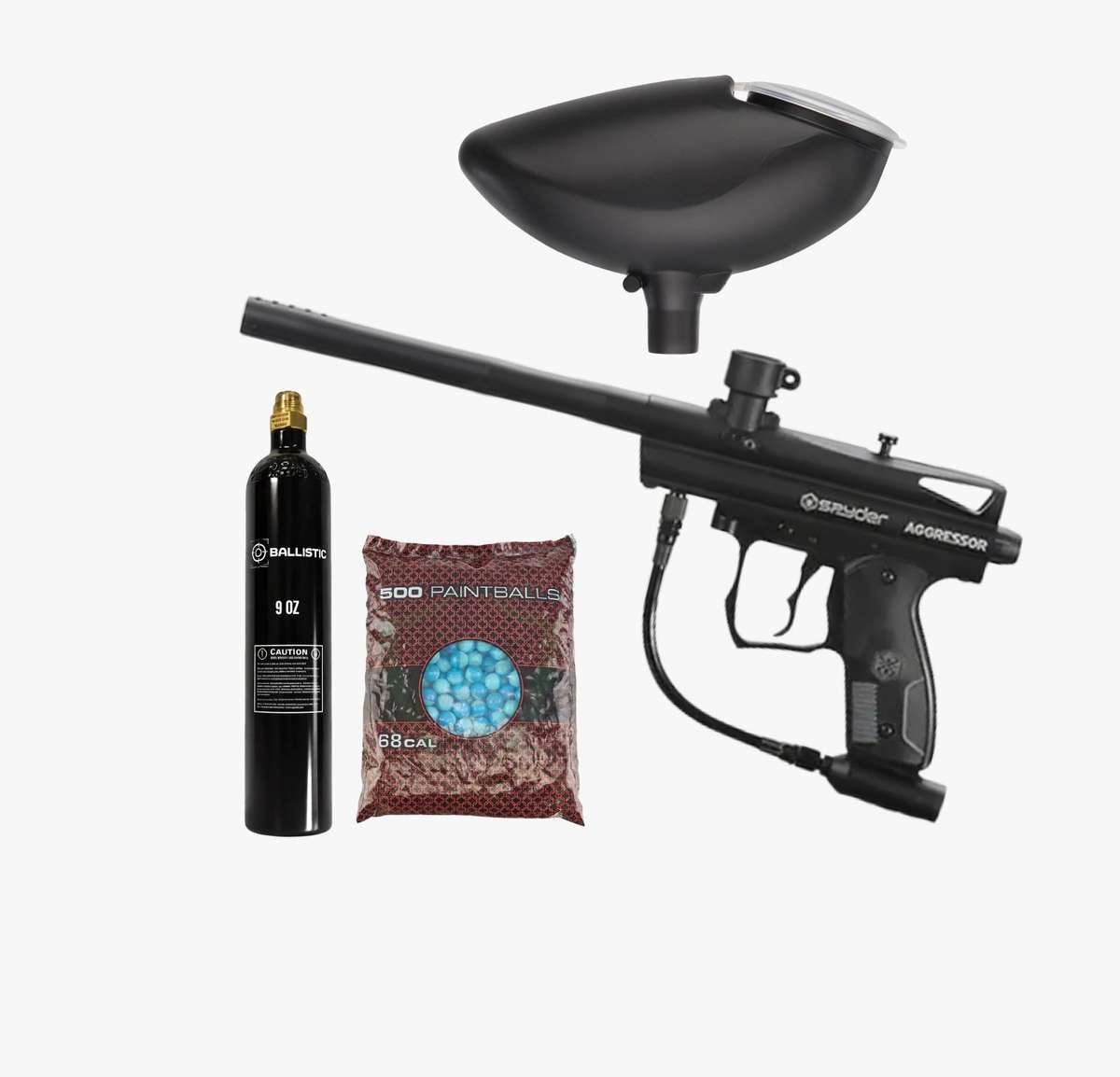 Spyder Aggressor Paintball Gun Combo