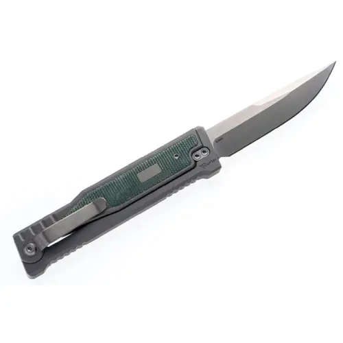 Reate Titanium Bead Blast Drop Point-Satin Stonewashed Flat OD Green Micarta - OG-EXO (7)
