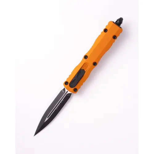 Microtech Dirac D/E Black Standard Orange Tangerine - 225-1OT