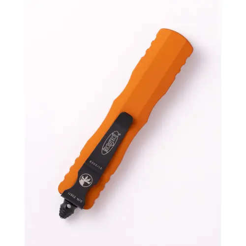 Microtech Dirac D/E Black Standard Orange Tangerine - 225-1OT