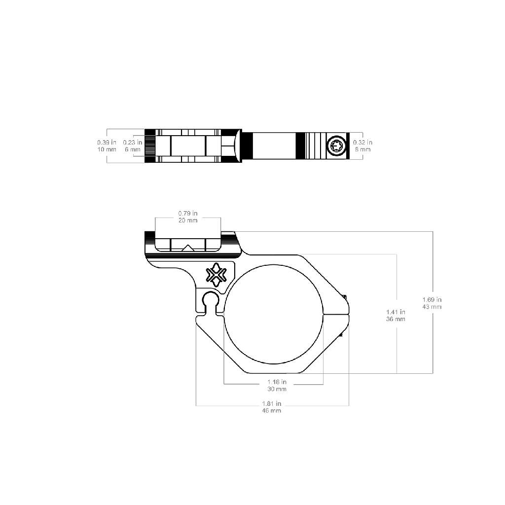 Vector Optics SCACD-26 30mm Offset Bubble Level Gen II