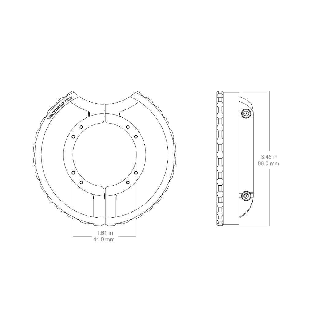 Vector Optics Tauron Scope Side Focus Wheel SCBSW-T1