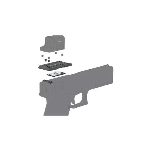 Vector Optics 4-in-1 Universal Dovetail Adapter Mount for Glock SCFRM-GK11  MOJ / MGT / TEK / ...